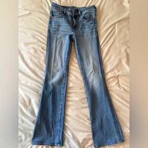 American Eagle Outfitters Flare Blue Jeans